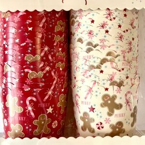 Christmas Gingerbread Man Baking Cups Set of 50 Kids Party Favors Cupcake Candy